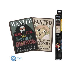 Set 2 plakátů One Piece - Wanted Chopper & Brook (52x38 cm)