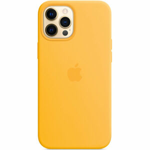 Apple silikonový kryt s MagSafe na iPhone 12 Pro Max slunečnicový
