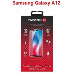Swissten Full Glue Color Frame Samsung Galaxy A12 černé