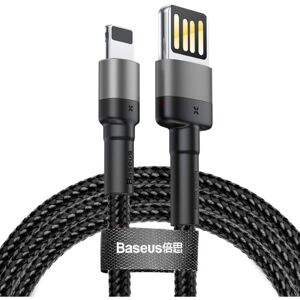 Baseus Cafule Lightning Double Sided USB kabel (2.4A) šedý/černý