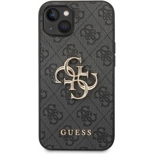 Guess PU 4G Metal Logo kryt iPhone 14 šedý