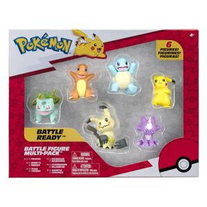 Set figurek (6ks) - Pokémon: Pikachu, Squirtle, Charmander, Bulbasaur, Sirfetch'd, Toxel
