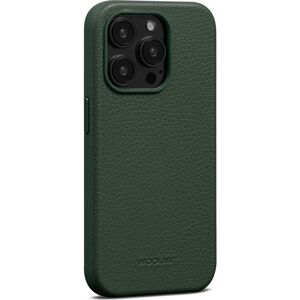 Woolnut kožený kryt pro iPhone 15 Pro tmavě zelený