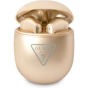 Guess True Wireless Triangle Logo BT5.0 4H Stereo Earphones Glossy Gold