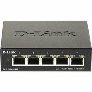 D-Link DGS-1100-05V2 5-portový Gigabit Smart Managed Switch