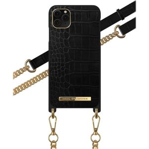 iDeal of Sweden pouzdro Necklace iPhone 11 Pro Jet Black Croco