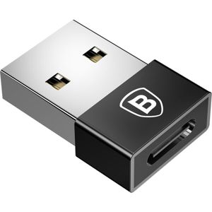 Baseus převodník z USB-A na USB-C (2.4A) černý