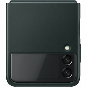 Samsung Leather cover Z Flip3 tmavě zelený