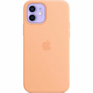Apple silikonový kryt s MagSafe na iPhone 12 a iPhone 12 Pro melounově oranžový