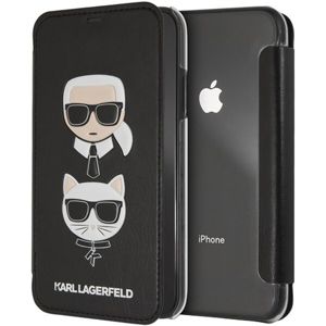 Karl Lagerfeld Karl and Choupette Book pouzdro iPhone XS Max černé