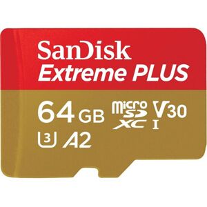 SanDisk micro SDXC karta 64GB Extreme PLUS + adaptér
