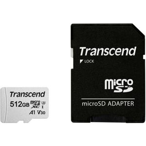 Transcend 512GB microSDXC 300S paměťová karta (s adaptérem)
