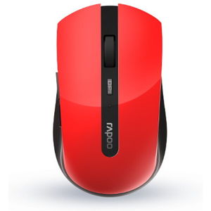 Rapoo 7200M bezdrátová myš, červená