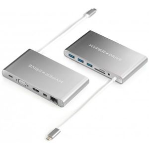 HyperDrive Ultimate USB-C Hub stříbrný