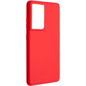 FIXED Story silikonový kryt Samsung Galaxy S21 Ultra červený