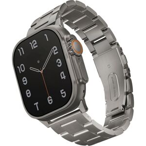 UNIQ Osta článkový ocelový řemínek Apple Watch 49/45/44/42mm stříbrný