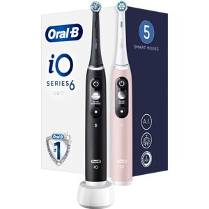 Oral-B iO Series 6 Duo Pack Black/Pink Sand Extra Handle