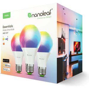 Nanoleaf Essentials Smart A60 chytrá žárovka E27, Matter, 3 kusy