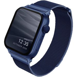 UNIQ Dante ocelový řemínek Apple Watch 44/42mm modrý