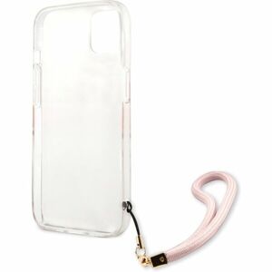 Guess TPU Marble Stripe Case iPhone 13 růžový
