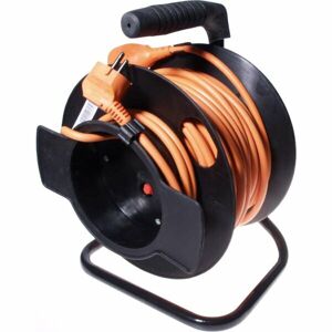 PremiumCord prodlužovací kabel 230V 25m buben průřez vodiče 3x 1,5mm2