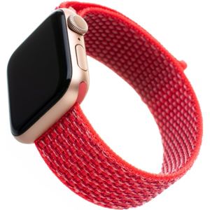 FIXED Nylon Strap nylonový pásek pro Apple Watch 38/40/41mm tmavě růžový