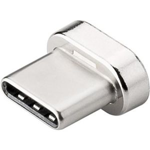 PremiumCord magnetický USB-C výměnný konektor stříbrný