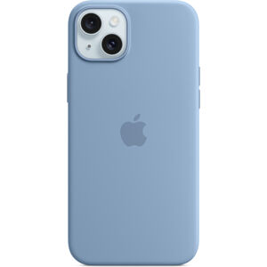 Apple silikinový kryt s MagSafe na iPhone 15 Plus ledově modrý