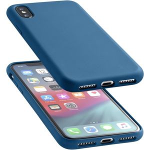 CellularLine SENSATION ochranný silikonový kryt Apple iPhone XS Max modrý