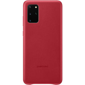 Samsung EF-VG980LR kožený zadní kryt Galaxy S20+ červený
