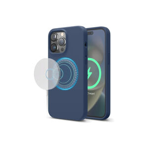 ELAGO silikonový kryt s MagSafe pro iPhone 14 Pro Max tmavě modrý