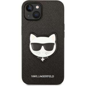 Karl Lagerfeld PU Saffiano Choupette Head kryt iPhone 14 černý