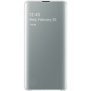Samsung EF-ZG973CW Clear View flipové pouzdro Galaxy S10 bílé