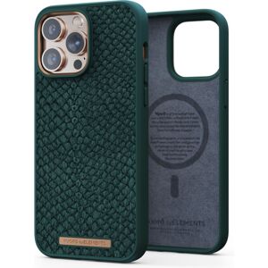 NJORD Salmon Leather Magsafe Case iPhone 14 Pro Max Green