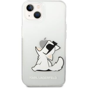Karl Lagerfeld PC/TPU Choupette Eat kryt iPhone 14 Plus čirý