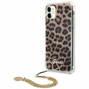 Guess Leopad Gold Chain Handle kryt iPhone 11