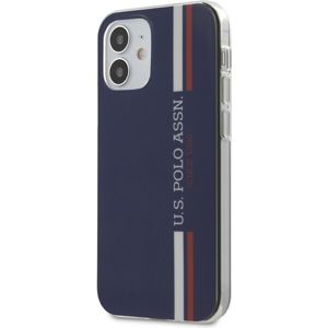 U.S. Polo PC/TPU Tricolor Vertical Stripes kryt iPhone 12 mini 5.4" námořně modrý