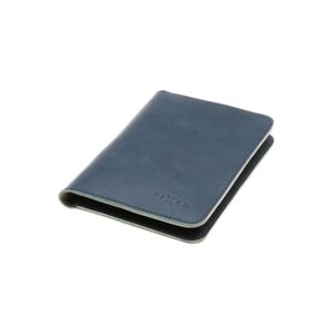 FIXED Passport Kožená peněženka (velikost cestovního pasu) modrá