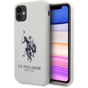U.S. Polo Big Horse Silicone Effect kryt iPhone 11 bílý