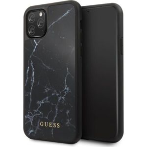 Guess Marble Design kryt iPhone 11 Pro černý