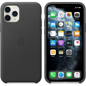 Apple kožený kryt iPhone 11 Pro Max černý