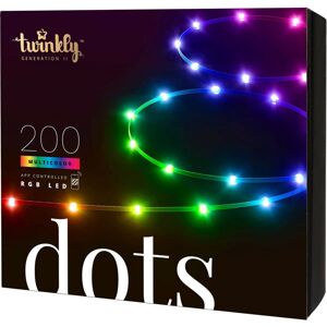 Twinkly Dots LED pásek 200 ks světýlek 10 m černý kabel