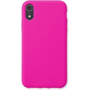 CellularLine SENSATION ochranný silikonový kryt iPhone XR růžový neon