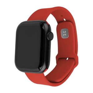 FIXED set silikonových řemínků Apple Watch 42/44/45mm červený