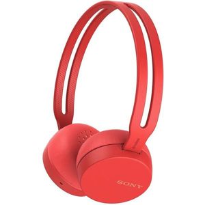 Sony WH-CH400 bezdrátová sluchátka červená