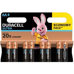 Duracell Ultra AA alkalická baterie, 8 ks