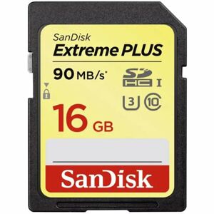 SanDisk Extreme Plus Class 10 UHS-I U3 SDHC paměťová karta 16GB