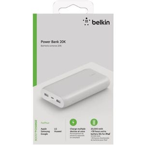 Belkin BOOST CHARGE USB-C PowerBanka, 20000mAh, bílá