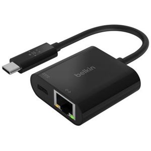 Belkin USB-C adaptér s Ethernet (60W napájení) černý