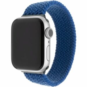 FIXED provlékací nylonový řemínek Apple Watch 42/44mm L modrý